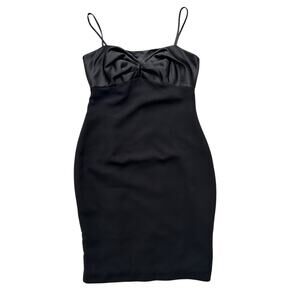 Maggy London Black Sweetheart Neckline Knee Length Dress Size 10